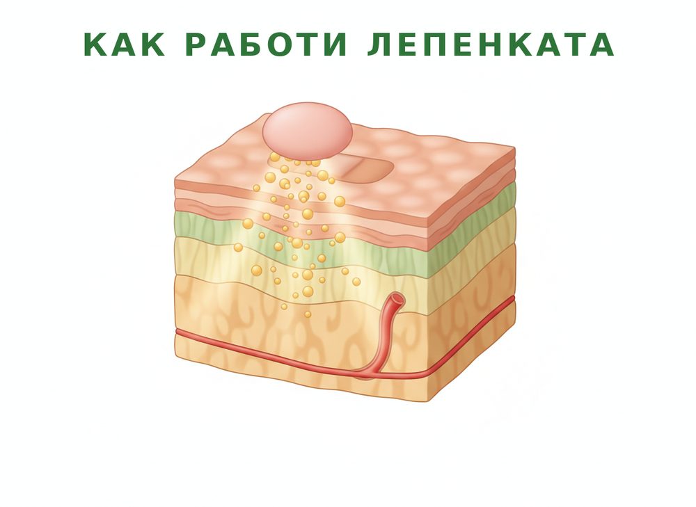Как работи лепенката — берберинът преминава през кожата право в кръвта