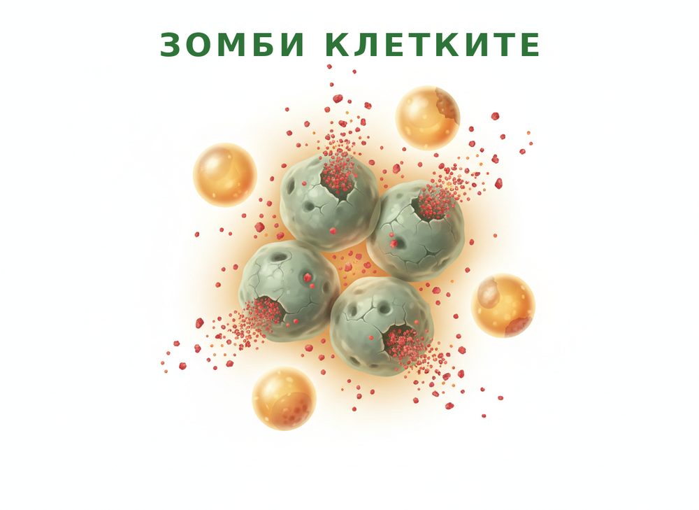 Зомби клетките — сенесцентни мастни клетки, които тровят тъканите около себе си
